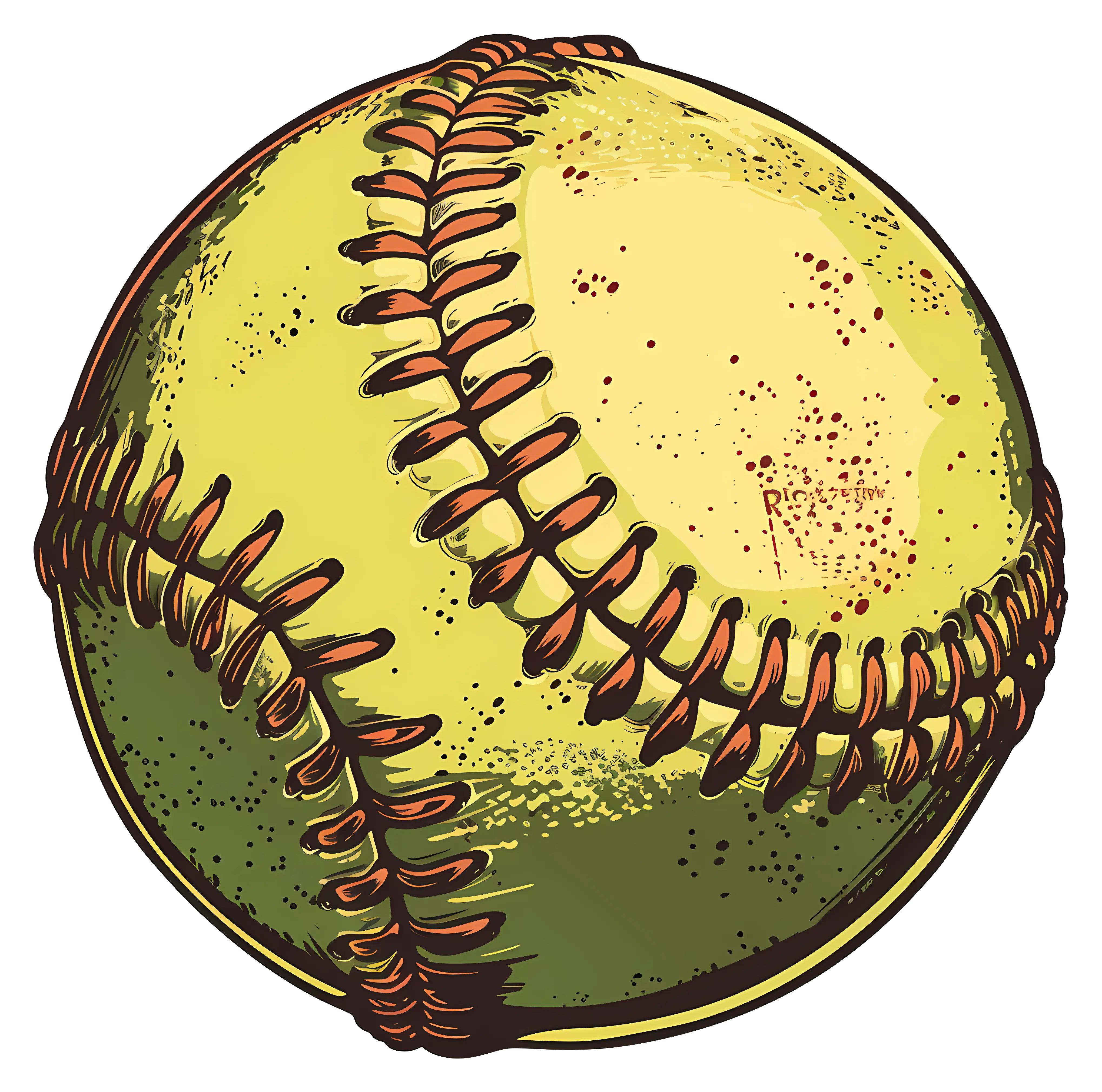 Yellow Softball