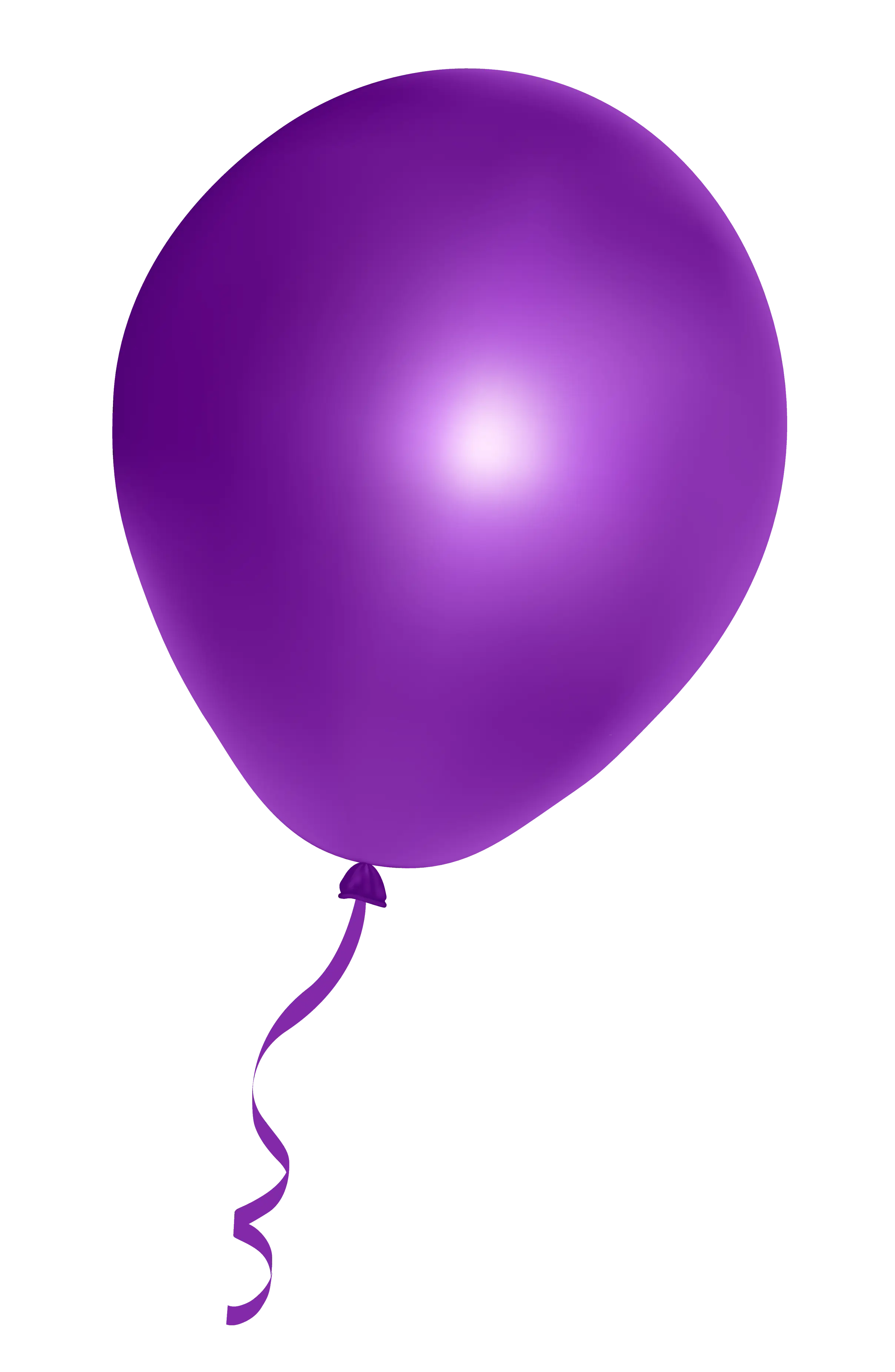 Vibrant Purple Balloon Illustration