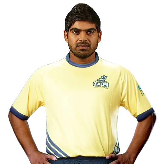 Cricket Player in Team Uniform