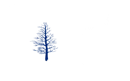 Blue Winter Tree Illustration
