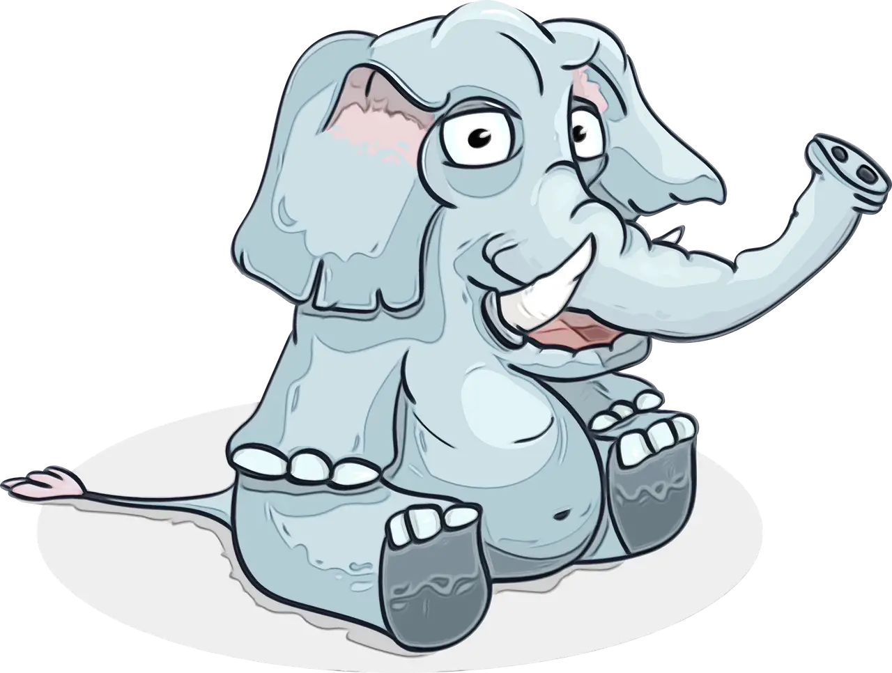 Funny Cartoon Elephant Design