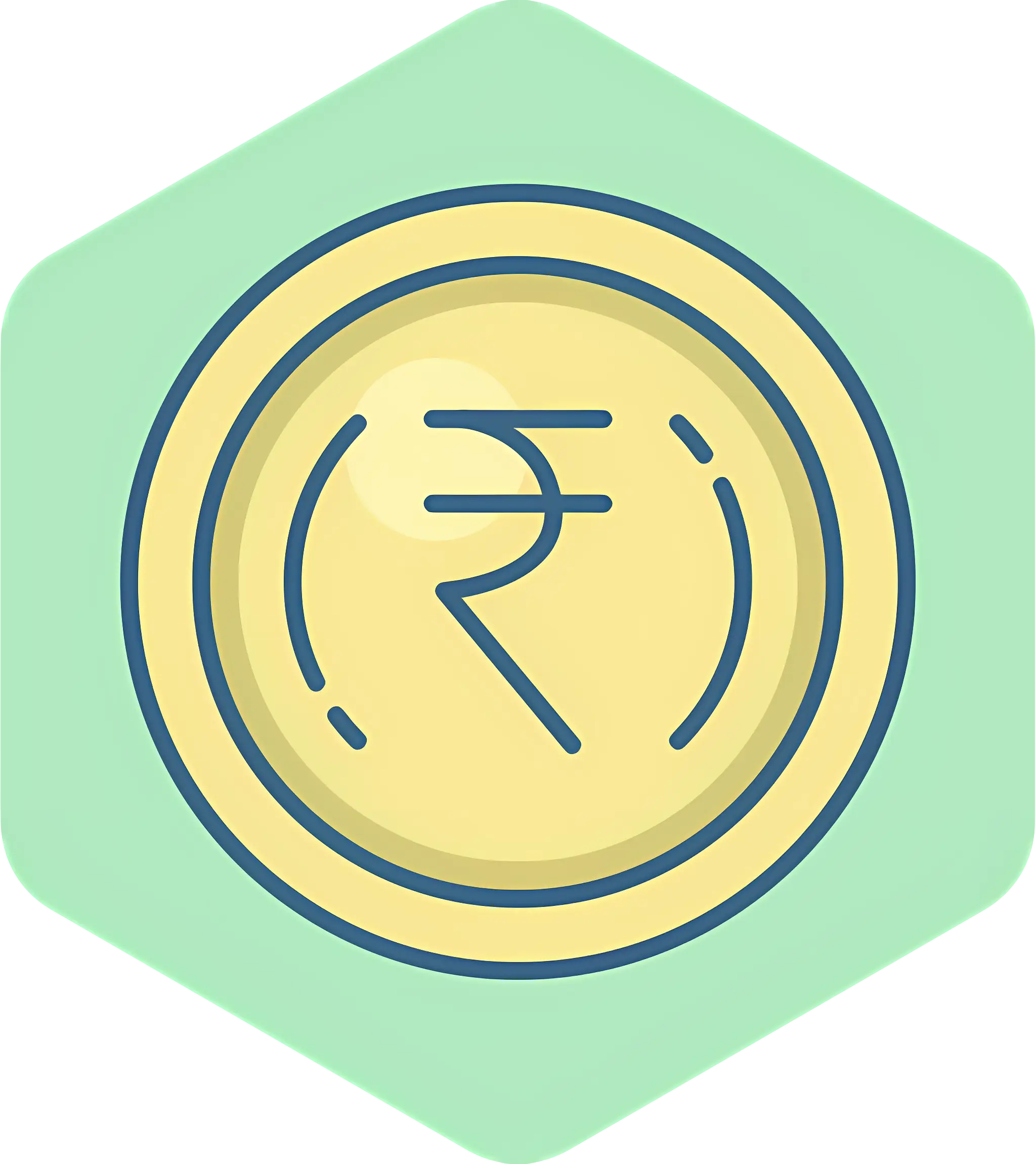 Indian Rupee Coin Illustration