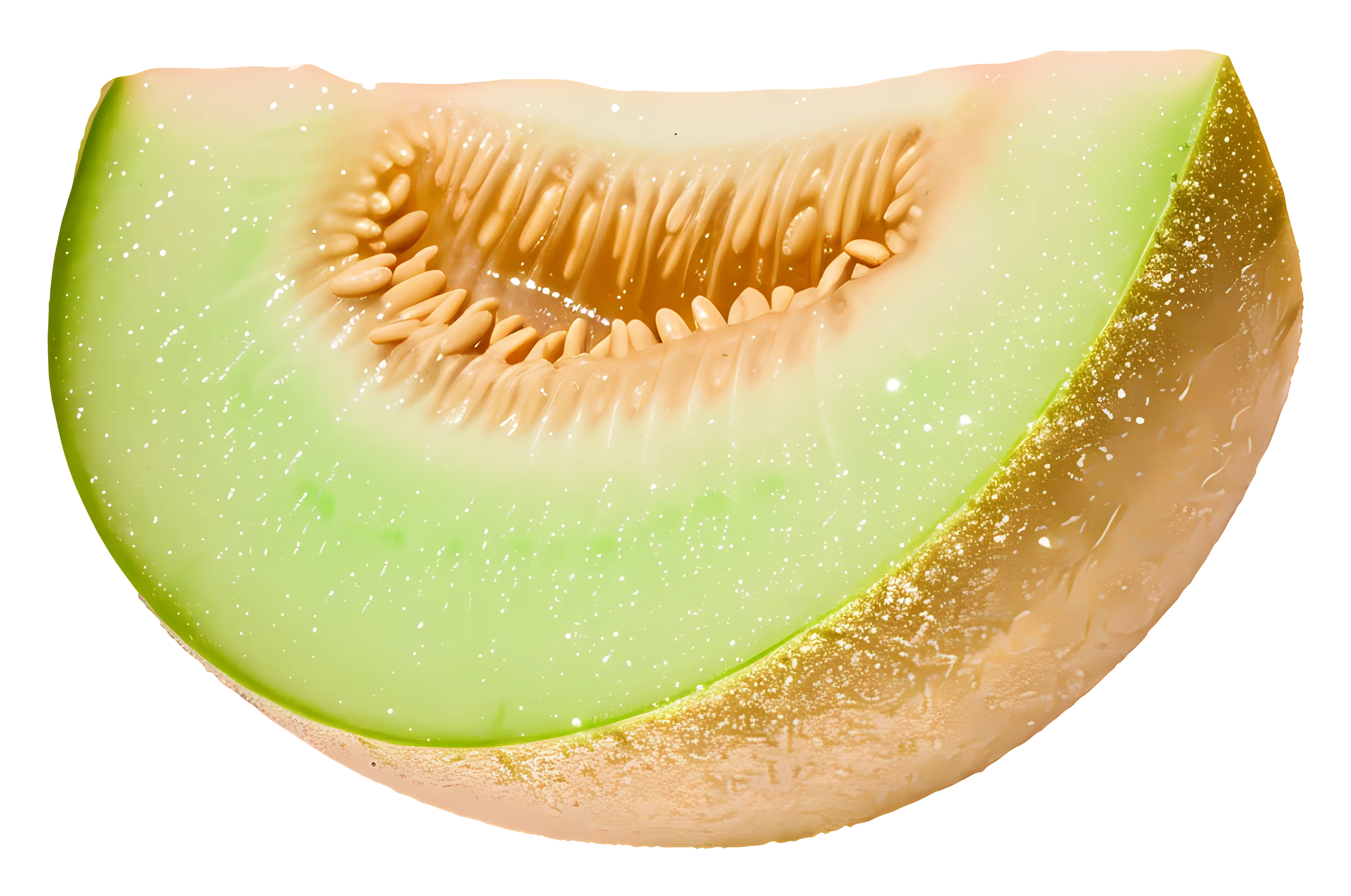 Realistic Honeydew Melon Slice Illustration