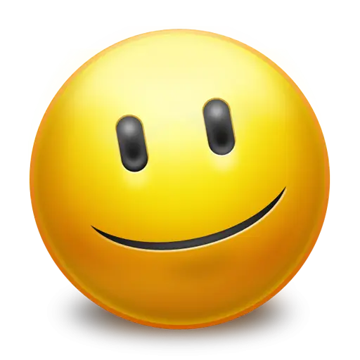Smiling Yellow Emoji Icon Illustration