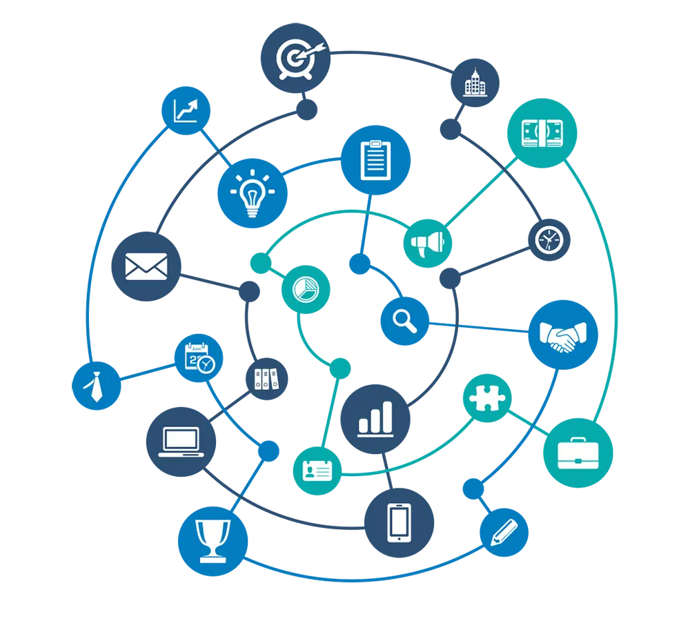 Illustration of Network Connection Icons