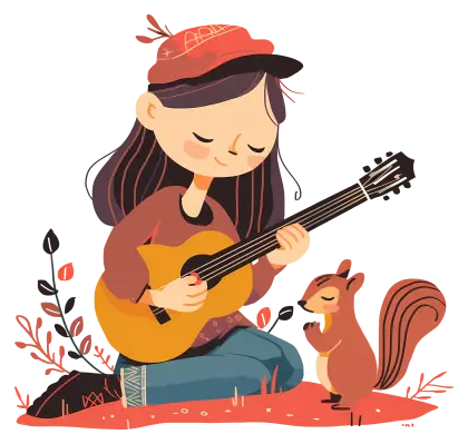 Girl Playing Guitar