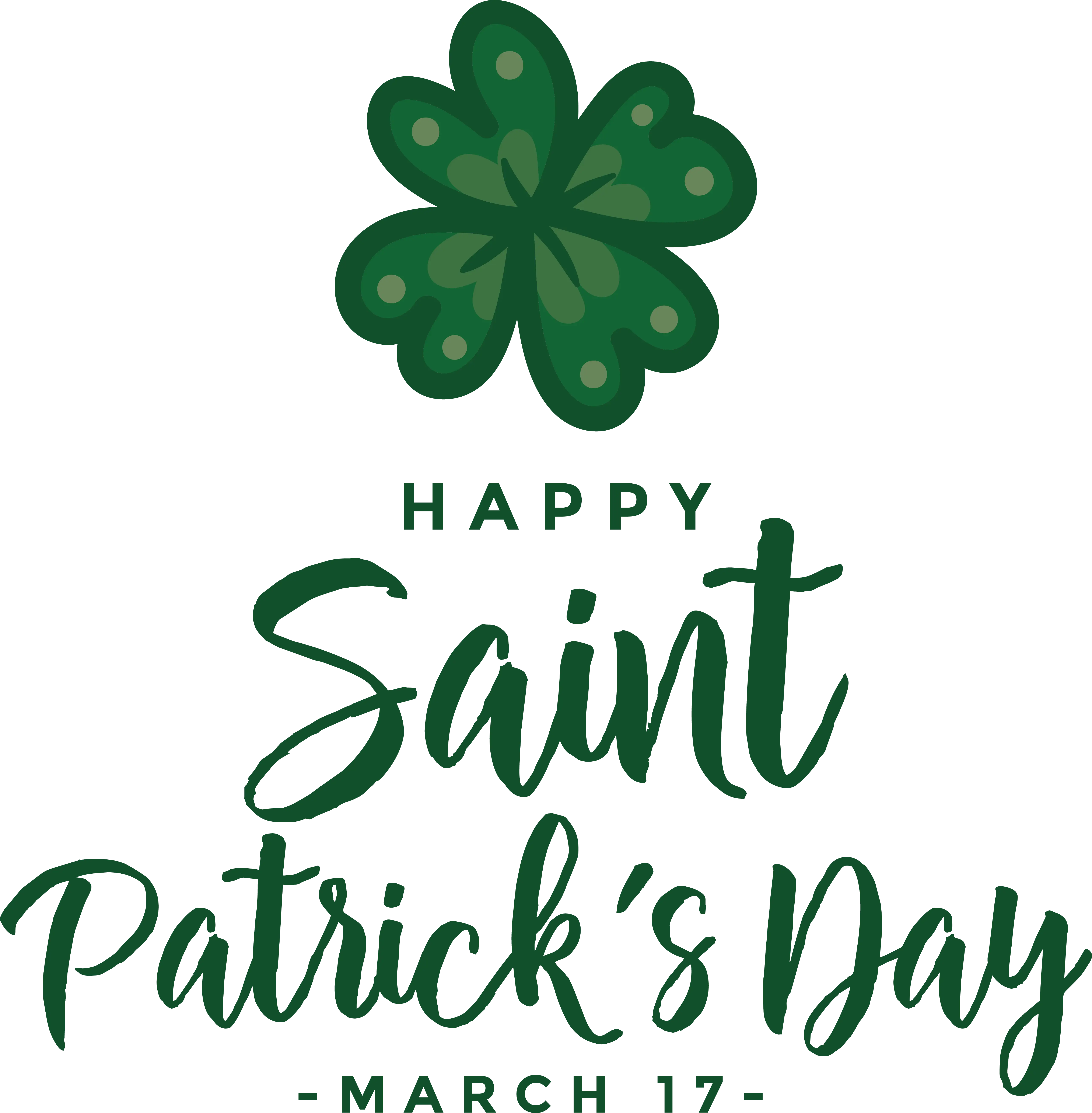 Green Shamrock Symbol for Saint Patrick&#039;s Day