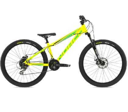 Yellow Mountain Bike Illustration