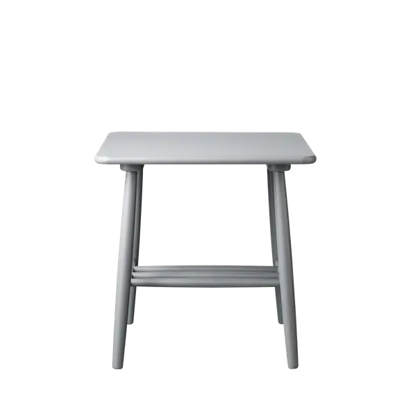Modern Gray Stool with Minimalist Design