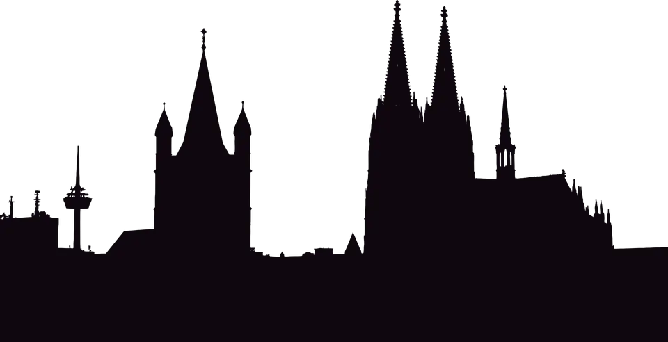Urban Cityscape Silhouette Illustration