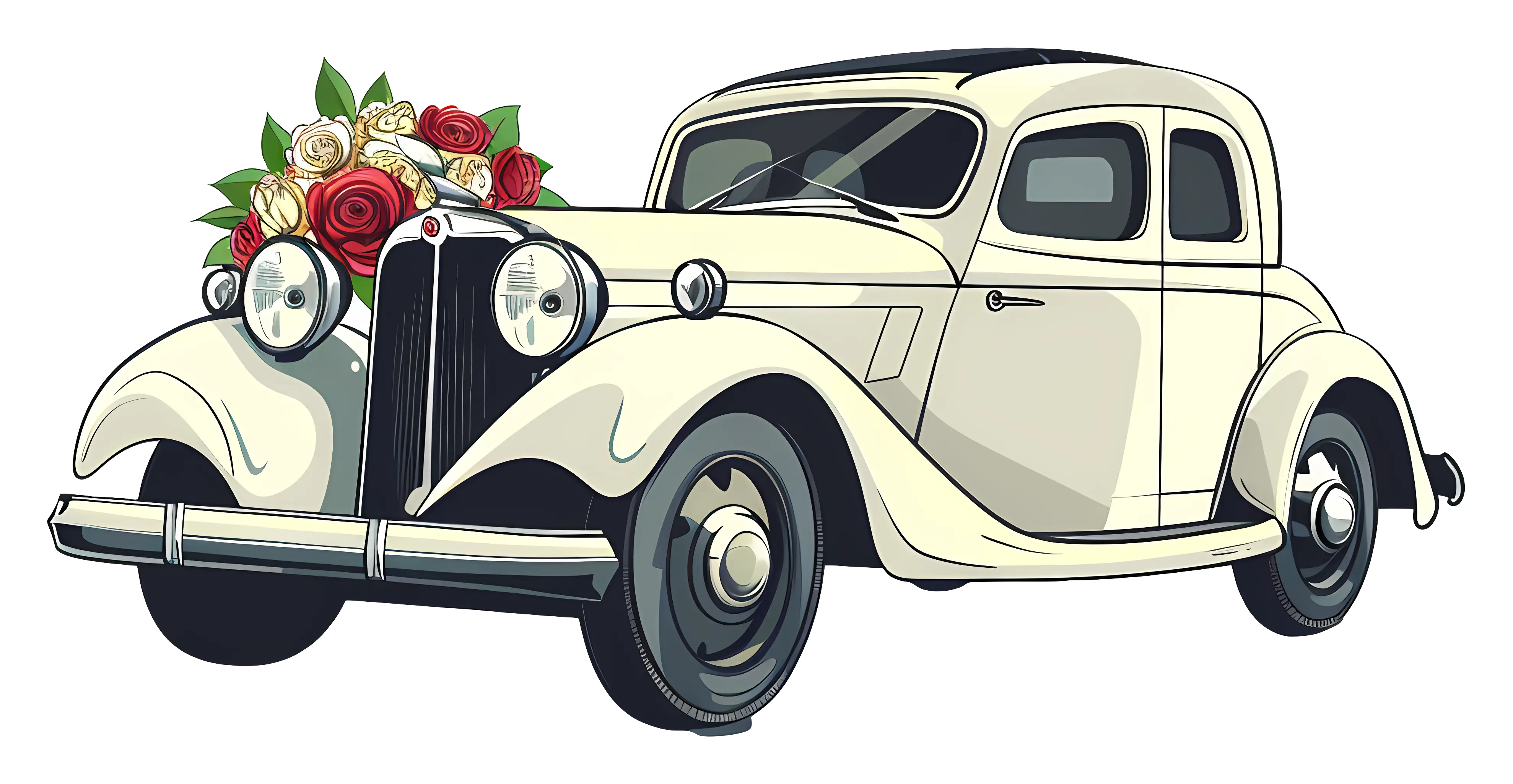 Vintage Wedding Car