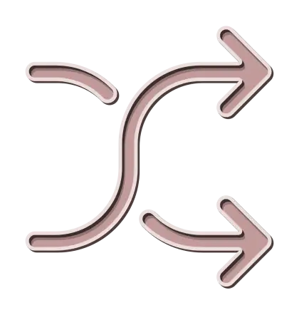 Brown Bidirectional Arrows