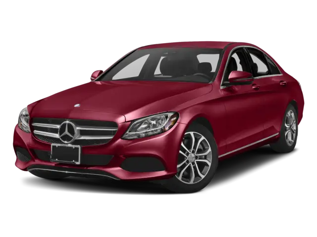 Red luxury sedan car with modern design