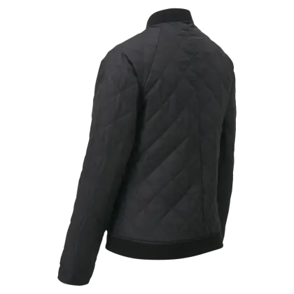 Black Quilted Jacket for Winter Wear