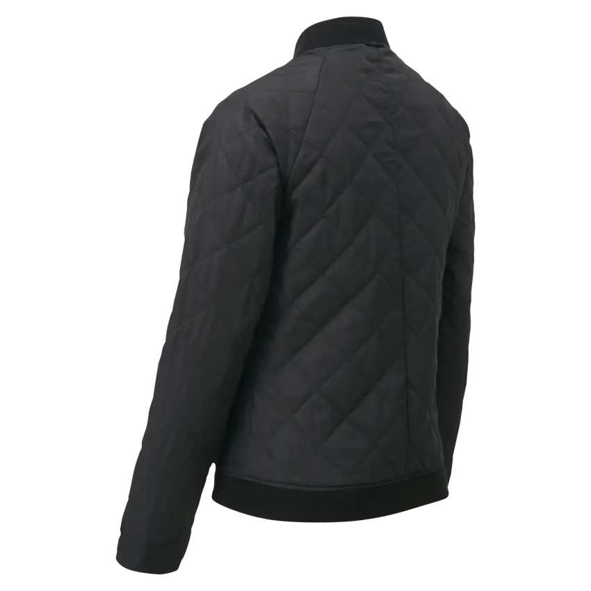 Black Quilted Jacket for Winter Wear