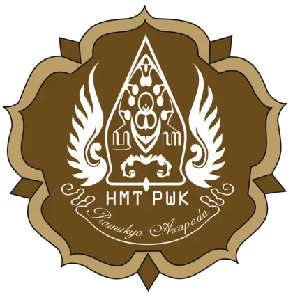 Brown Emblem with White Design