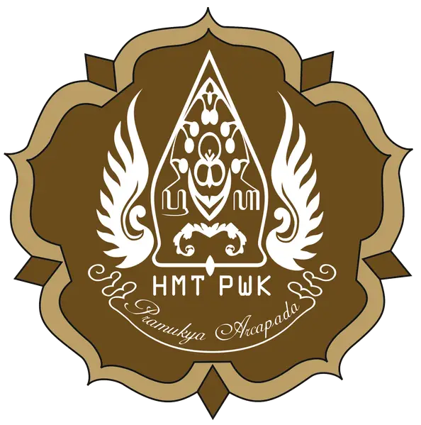 Brown Emblem with White Design