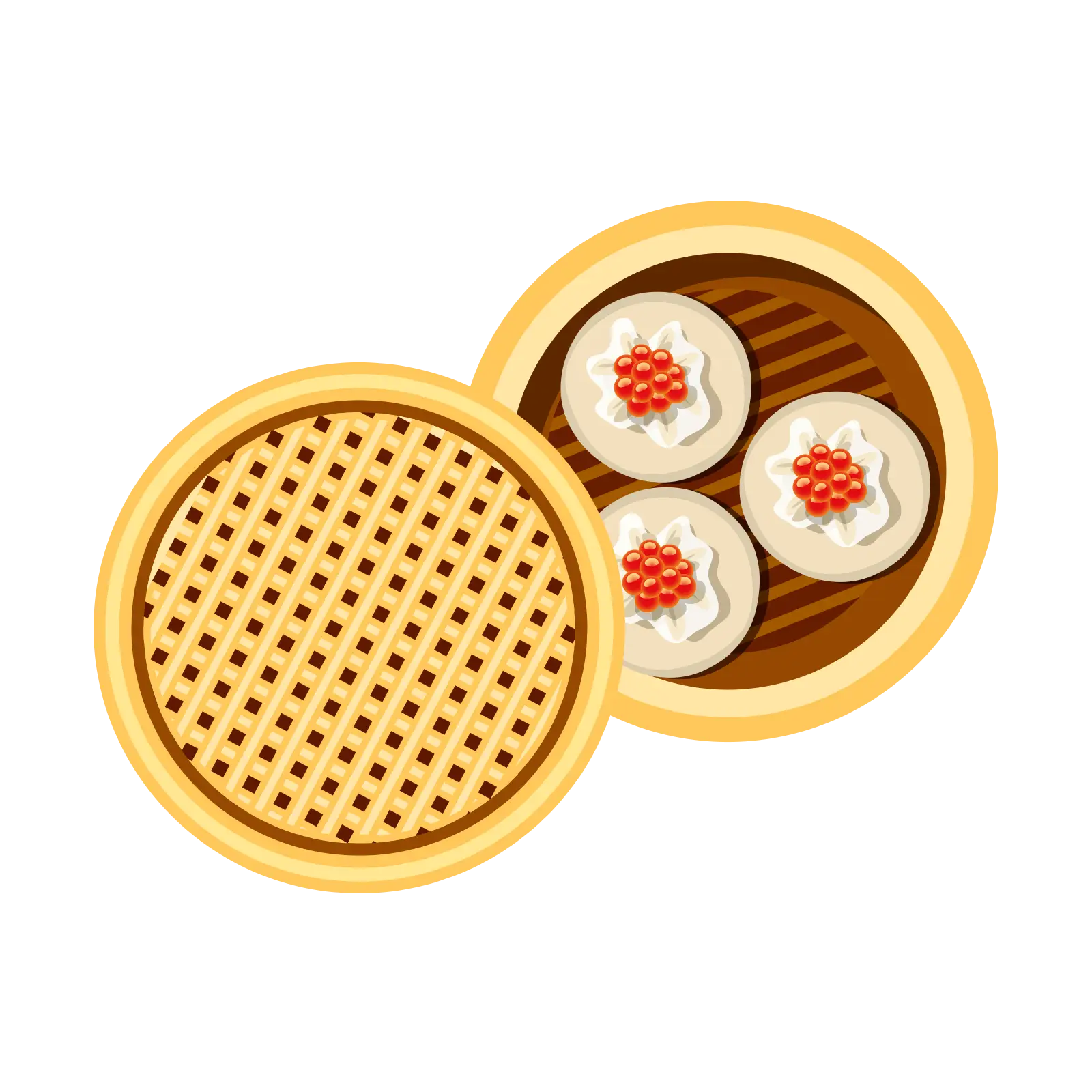 Dim Sum in Bamboo Steamer