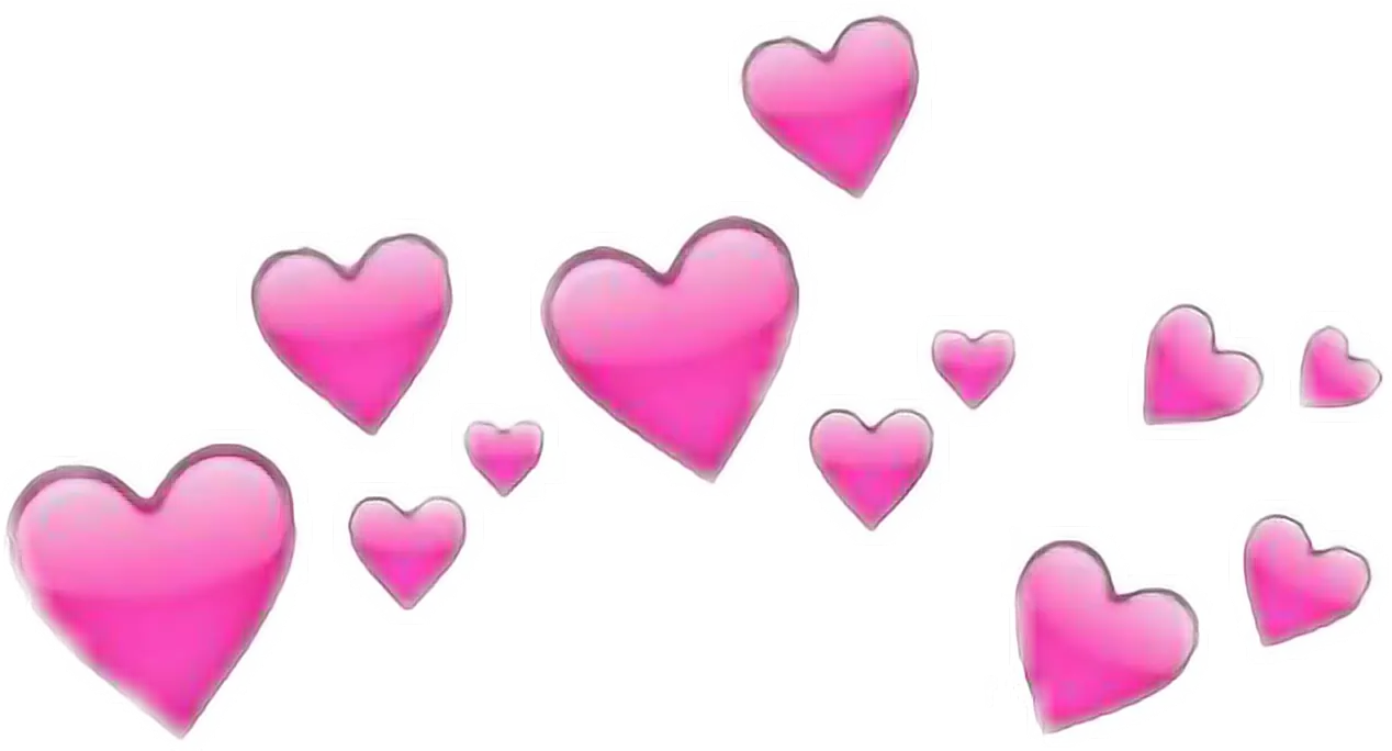 Soft Pink Romantic Hearts Illustration