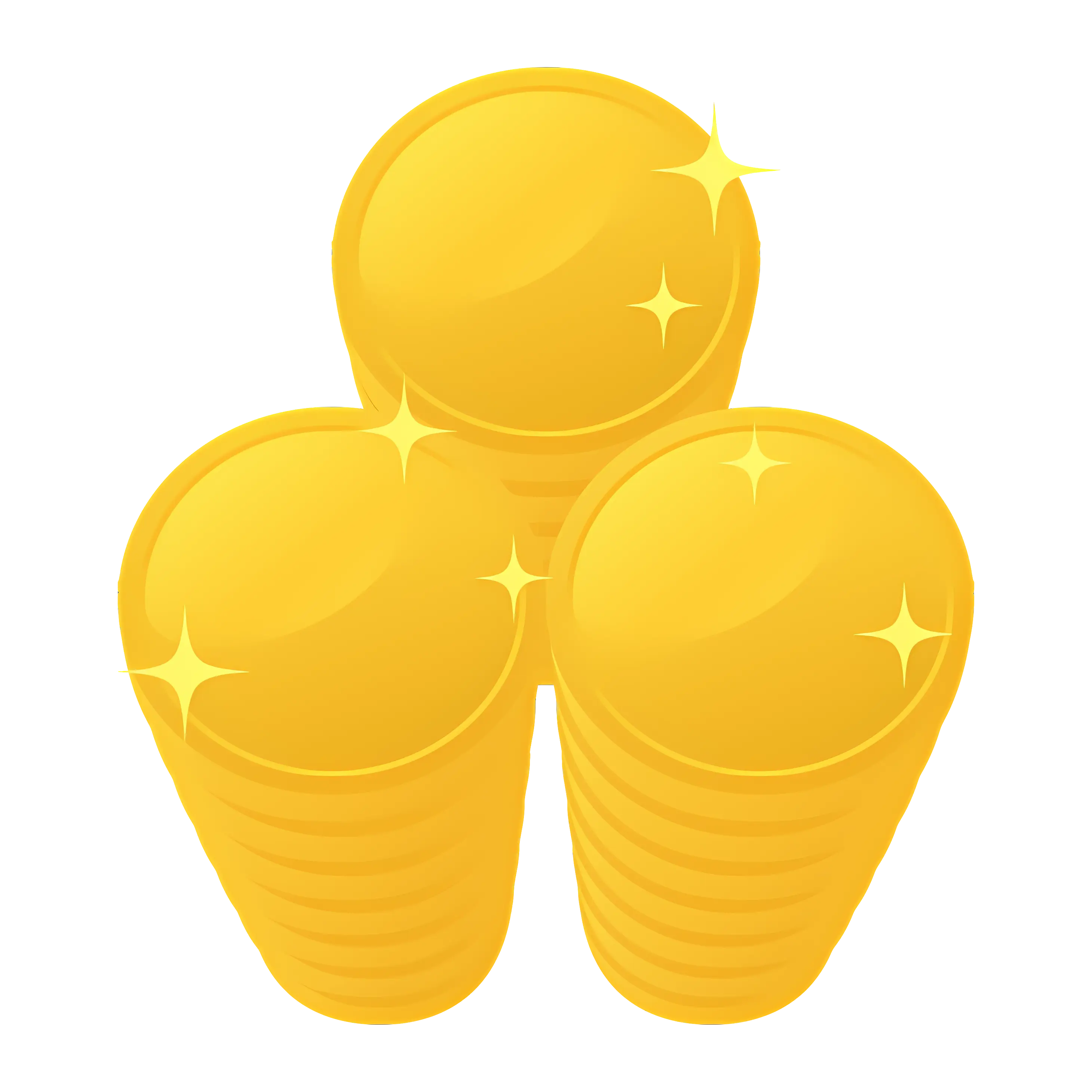 Stacked Gold Coins Illustration