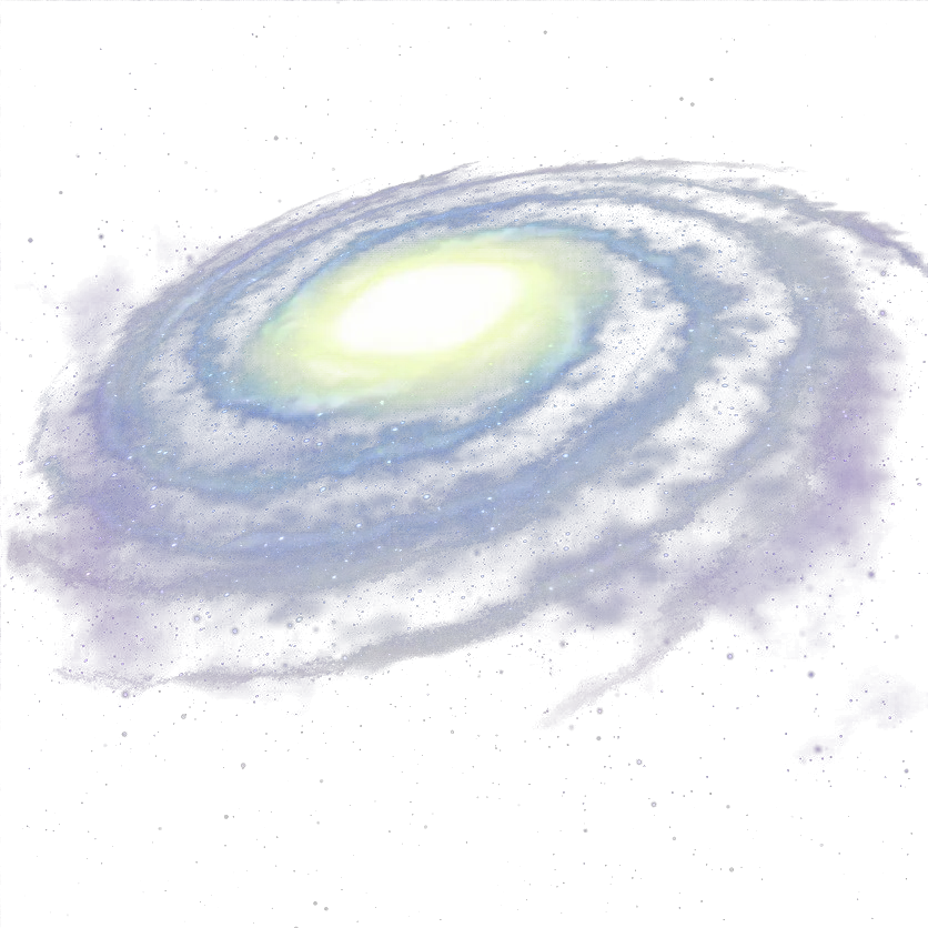 Blue Spiral Galaxy Artwork