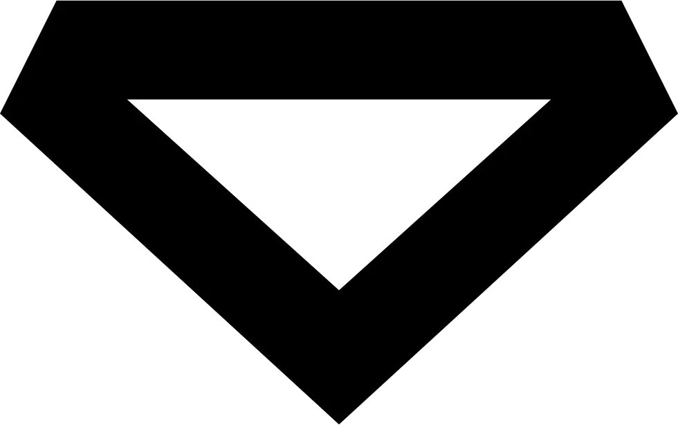 Black Triangle Geometric Symbol for Design