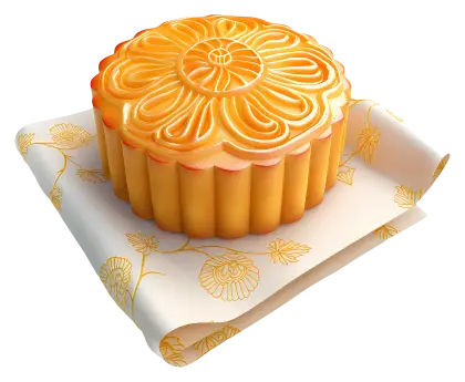 Yellow Mooncake on Paper