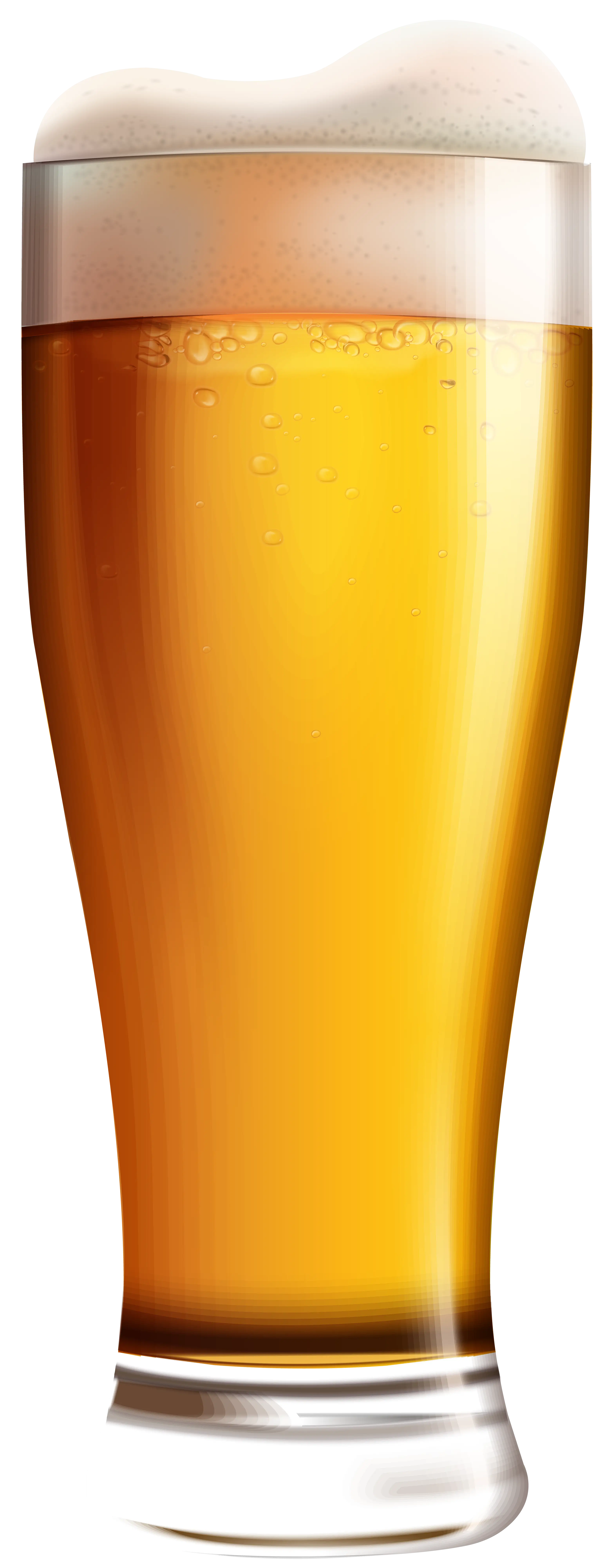 Full Glass of Beer Illustration