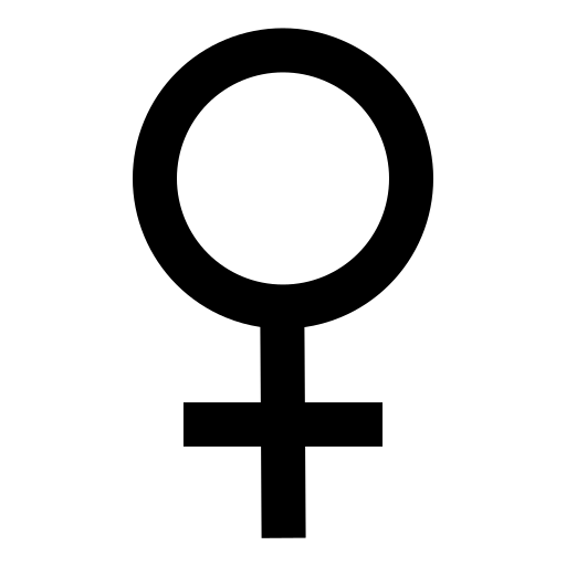 Black Female Gender Symbol