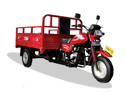 Red Three-Wheeler Cargo Vehicle