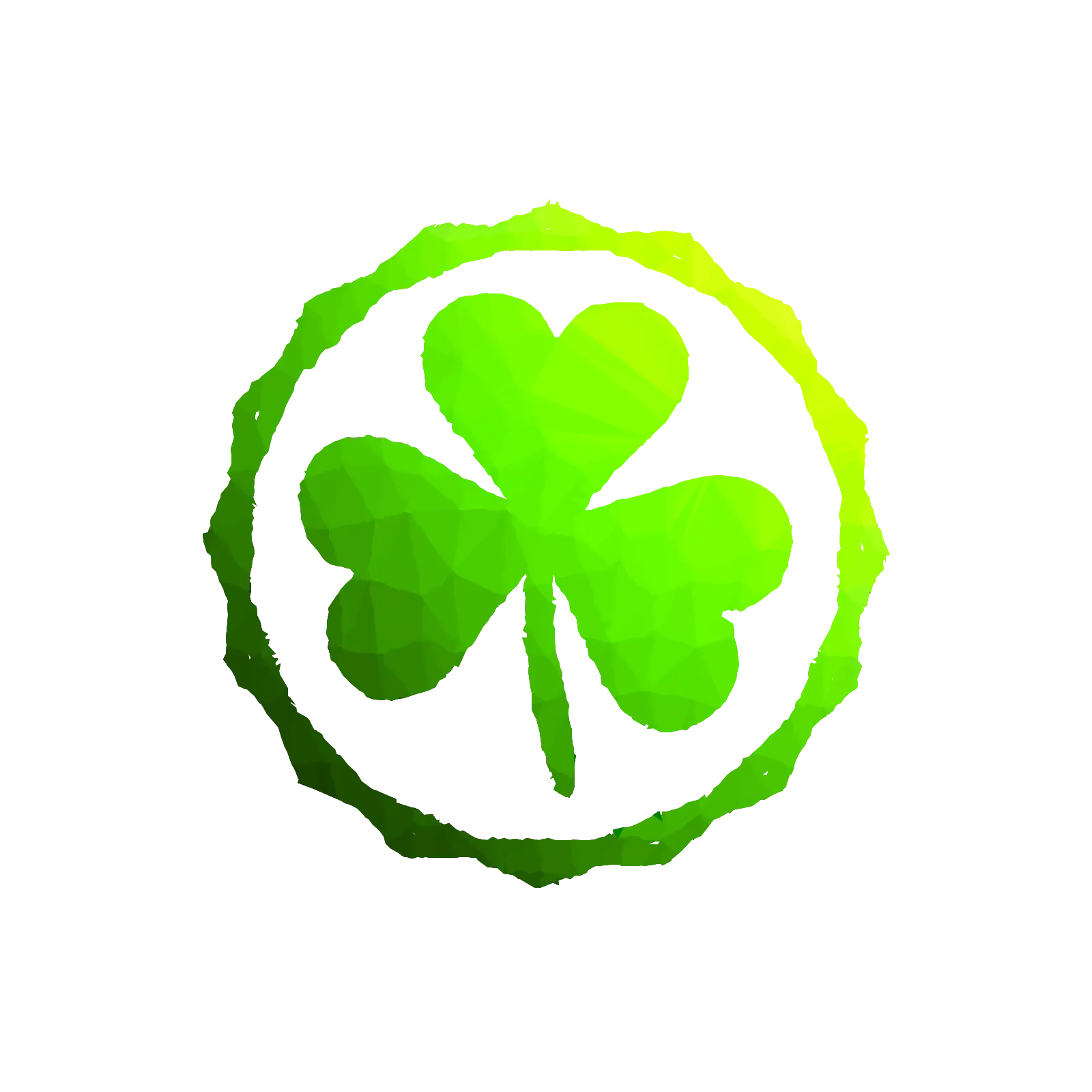 Green Shamrock Emblem for St. Patrick&#039;s Day