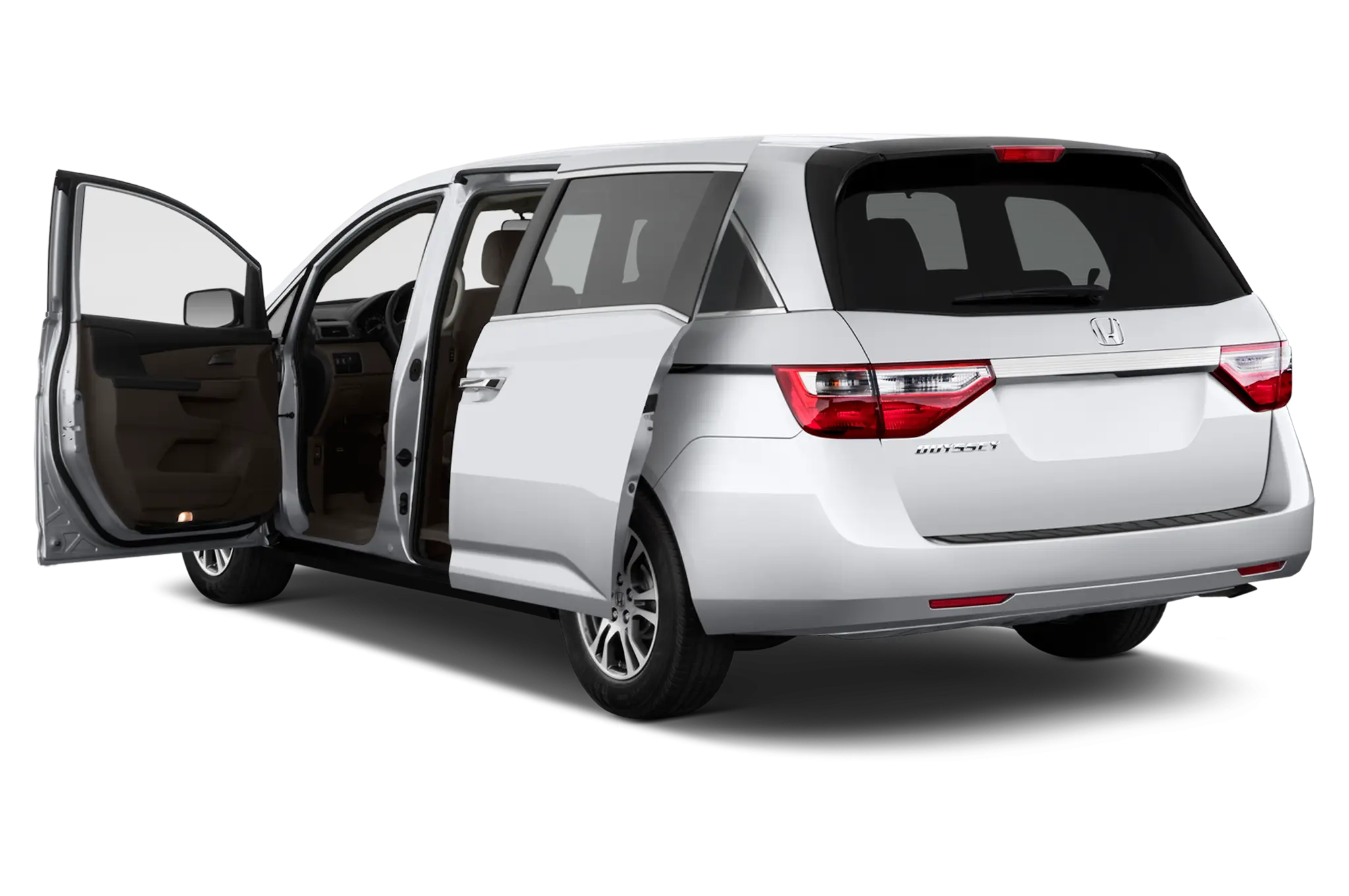 White Minivan Car