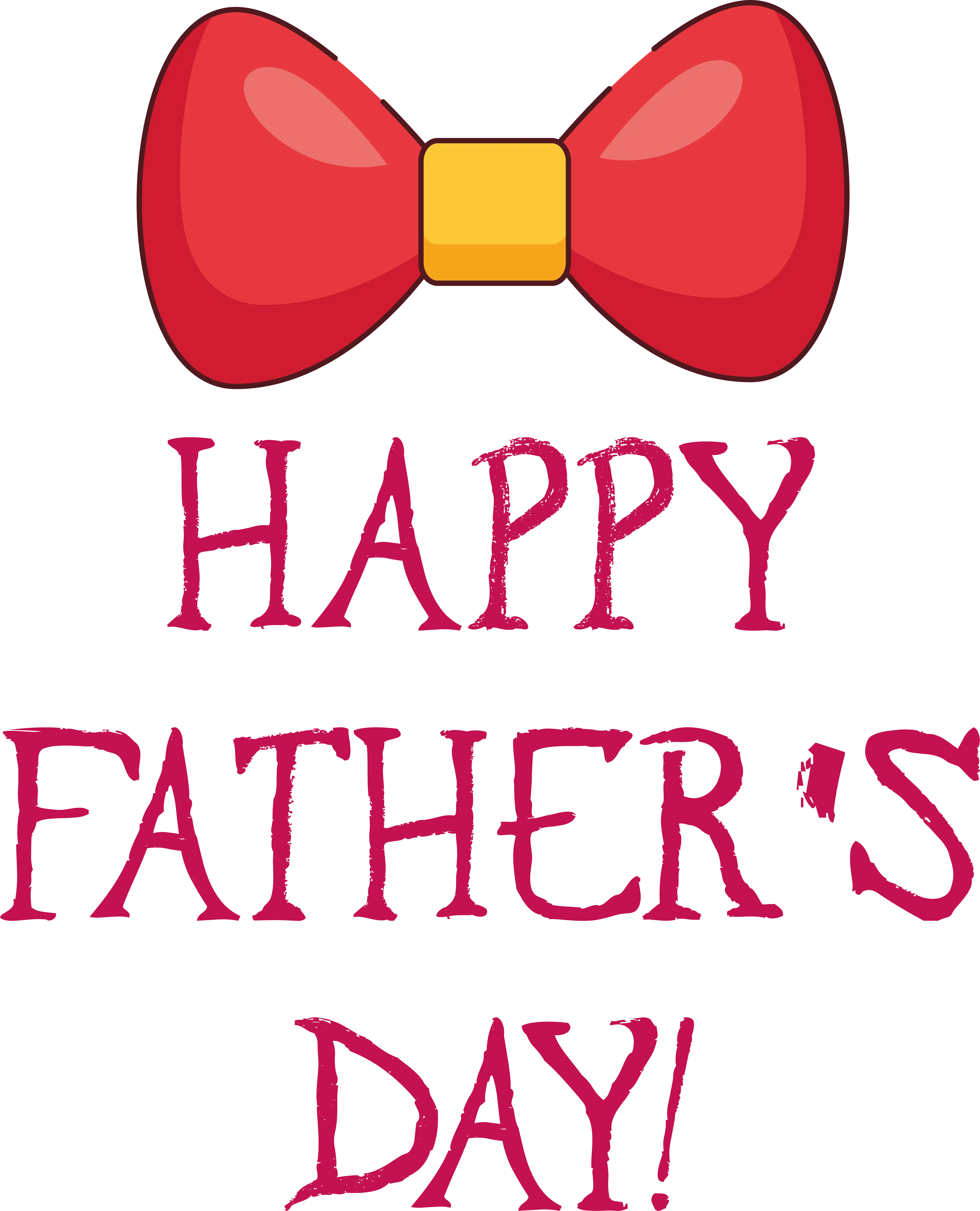 Happy Father&#039;s Day with Red Bow Tie