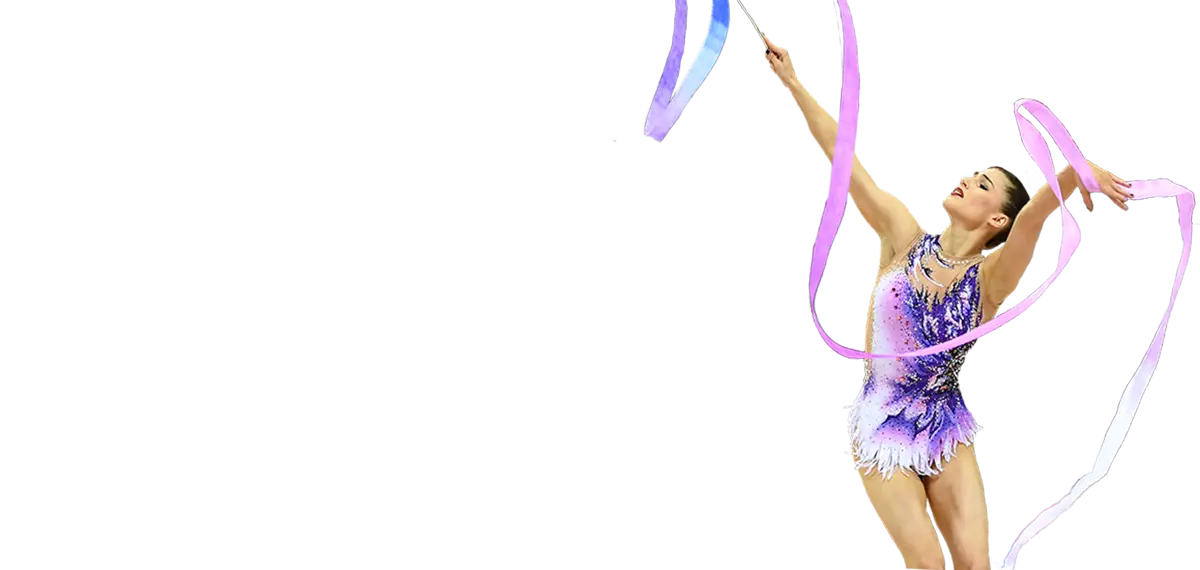 Graceful Gymnast with Ribbon