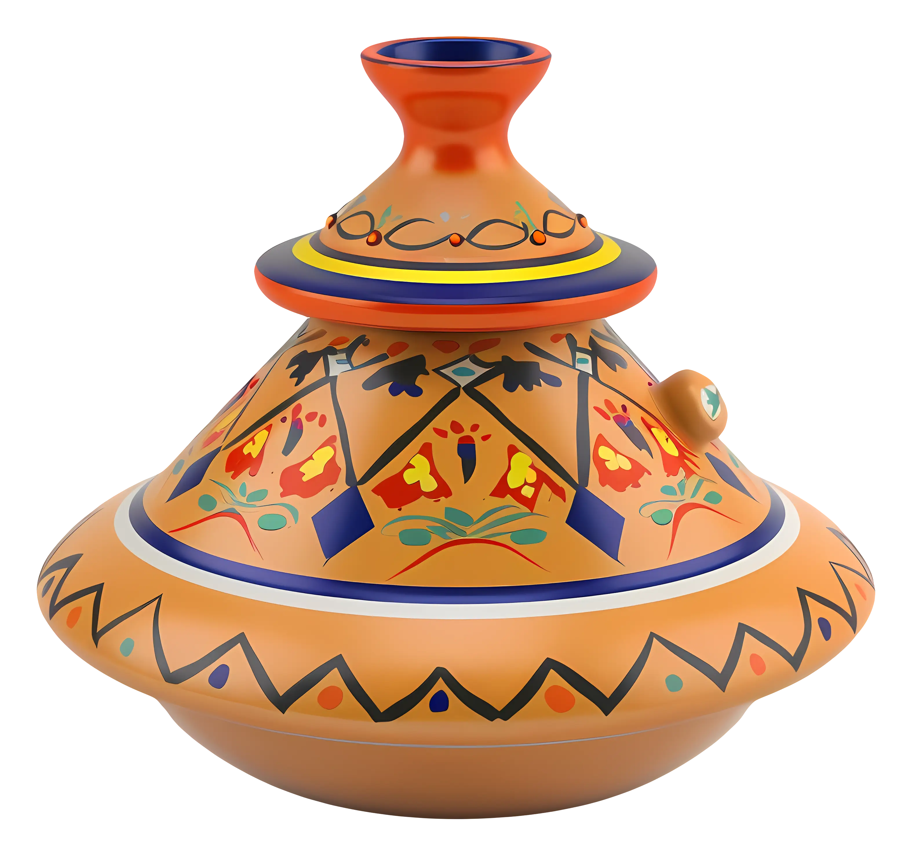 Colorful and Decorative Moroccan Tagine Pot