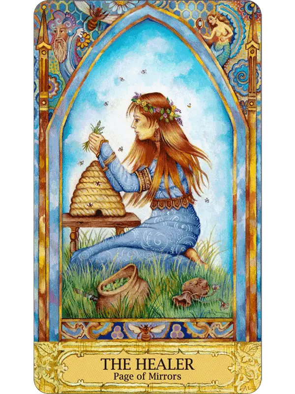 The Healer Tarot Card - Page of Mirrors