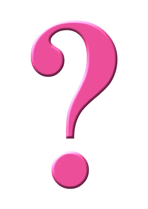 Pink Question Mark Graphic