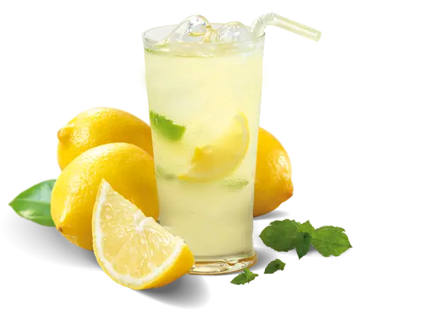 Refreshing Lemonade with Lemons and Mint
