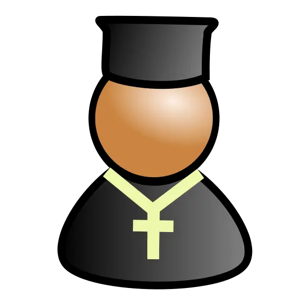 Priest Icon with Cross