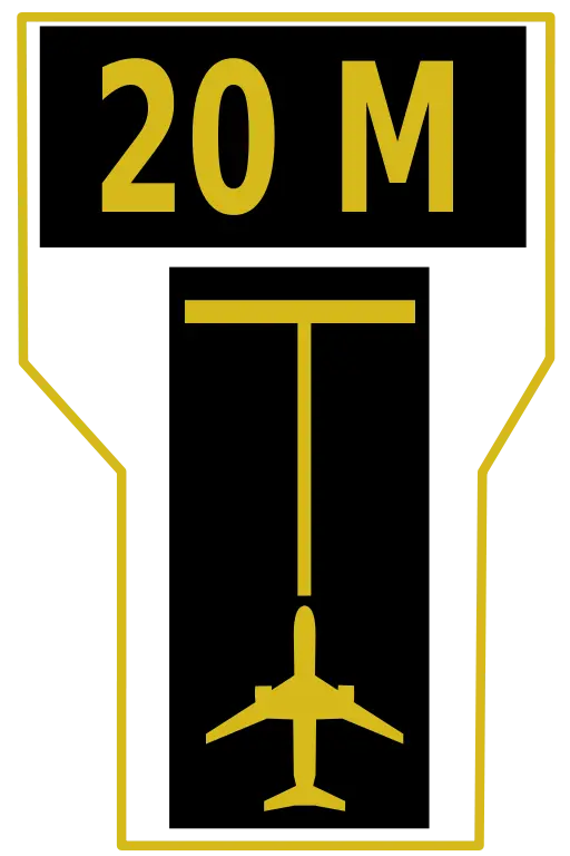 Aircraft Parking Sign