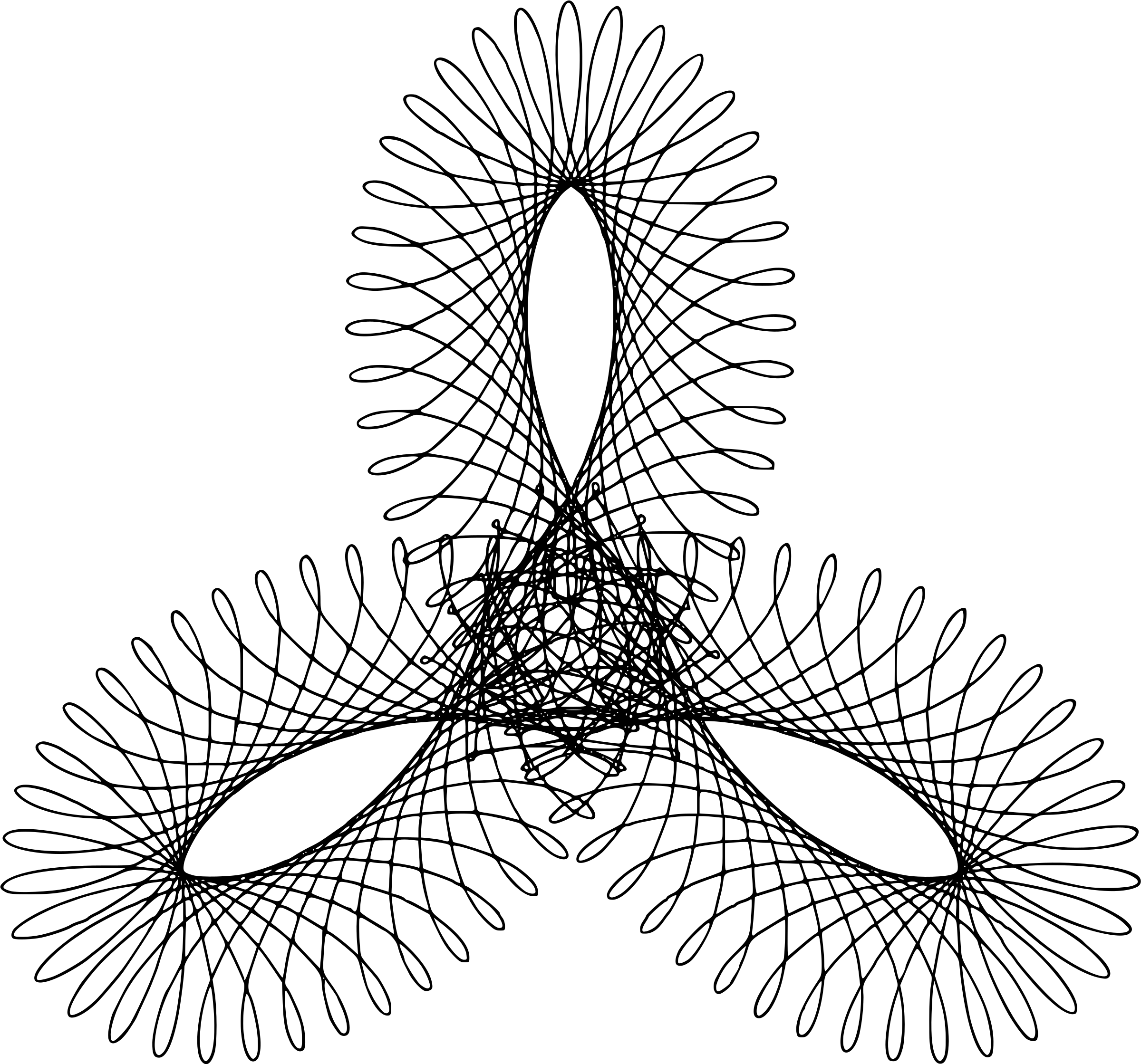 Abstract Spiral Line Art Design