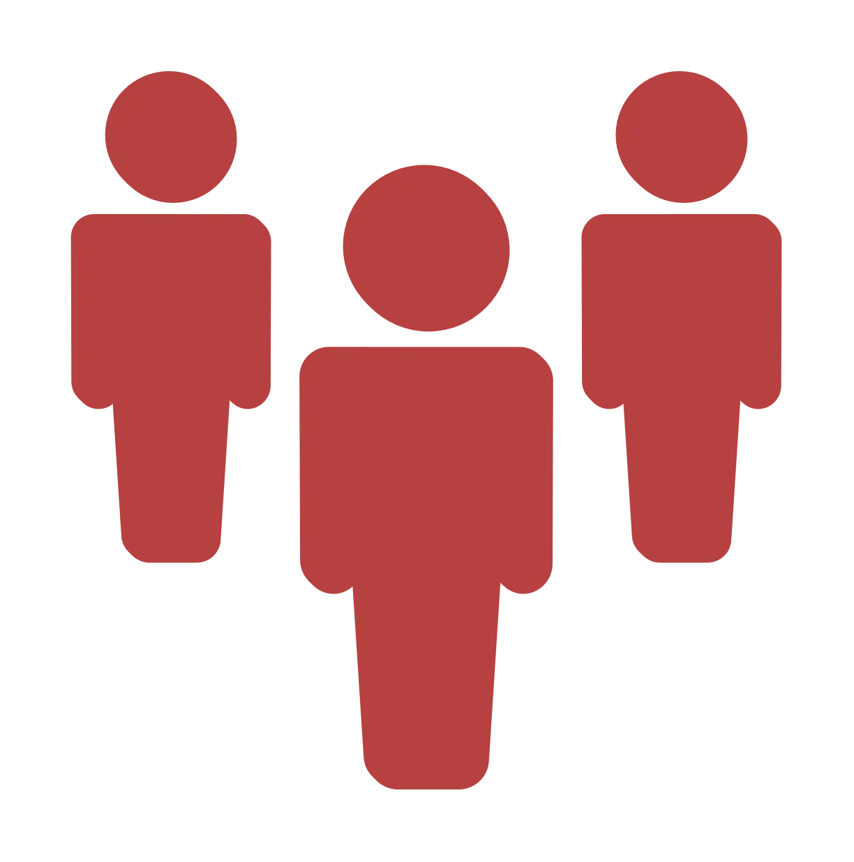 Red Stick Figures Representing a Group