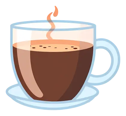 Steaming Cup of Coffee Illustration