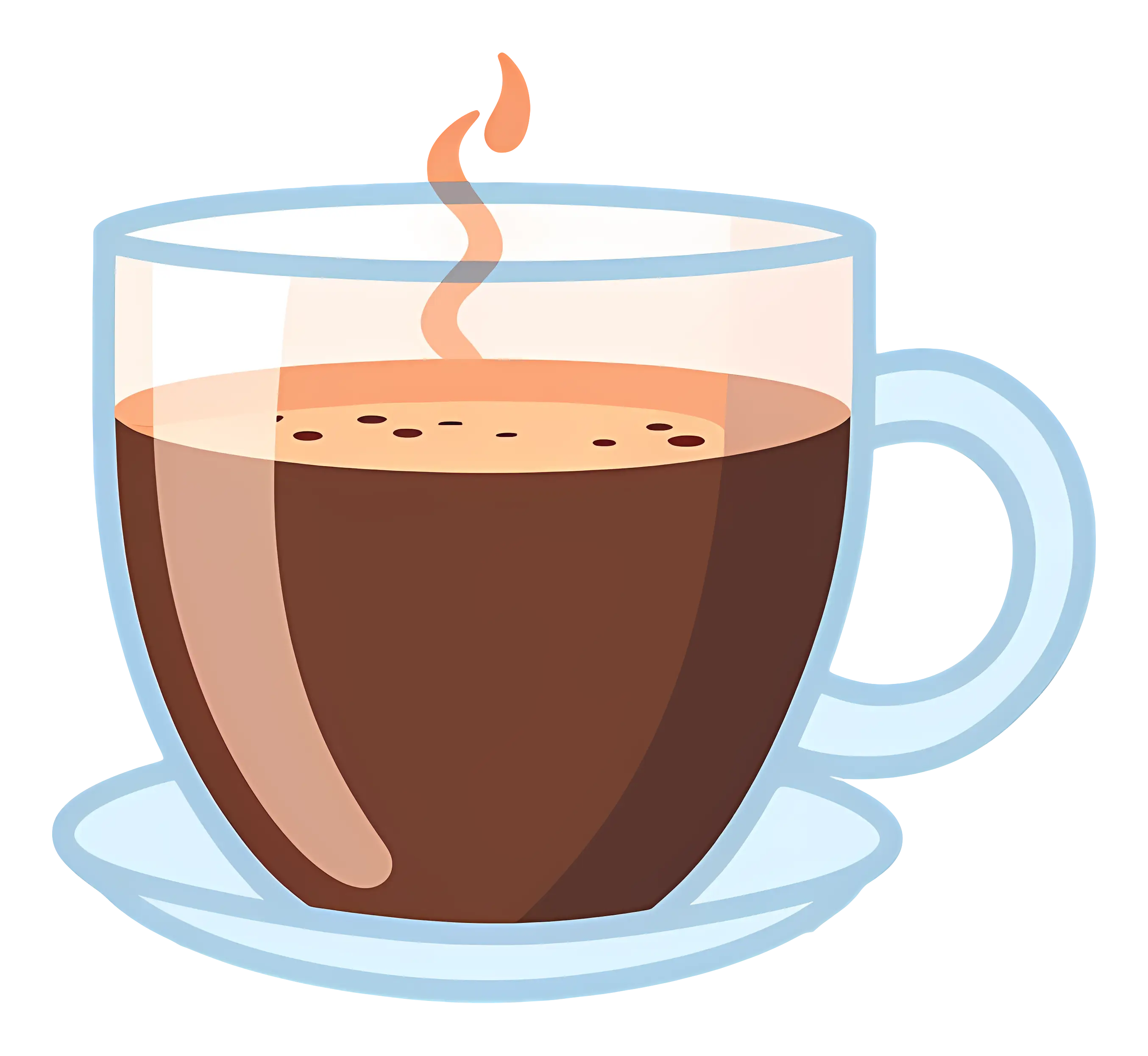 Steaming Cup of Coffee Illustration