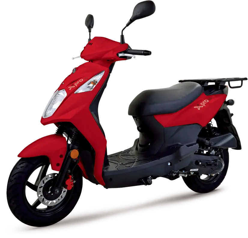Stylish Red Scooter Motorcycle for Urban Travel