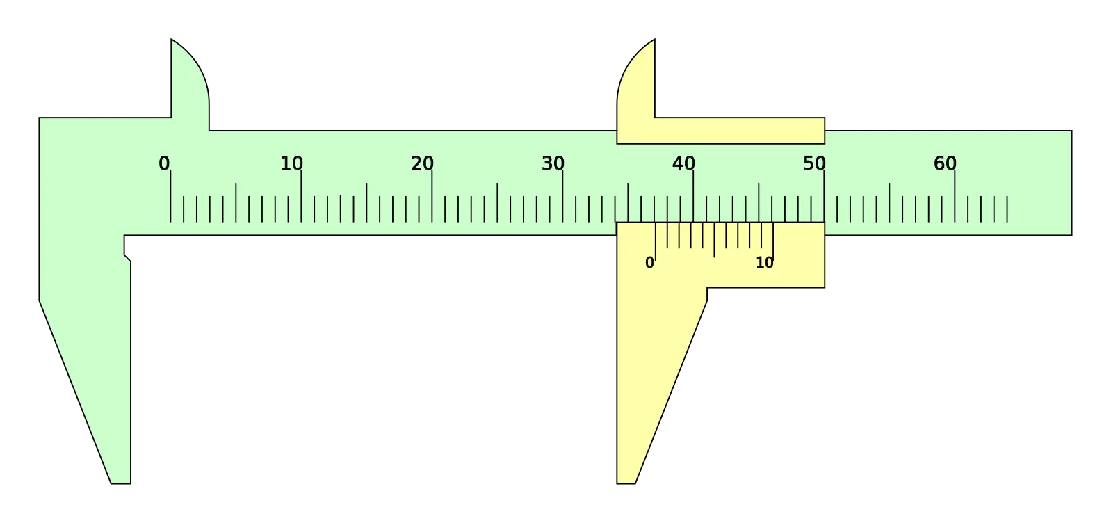 Caliper Measuring Tool Illustration