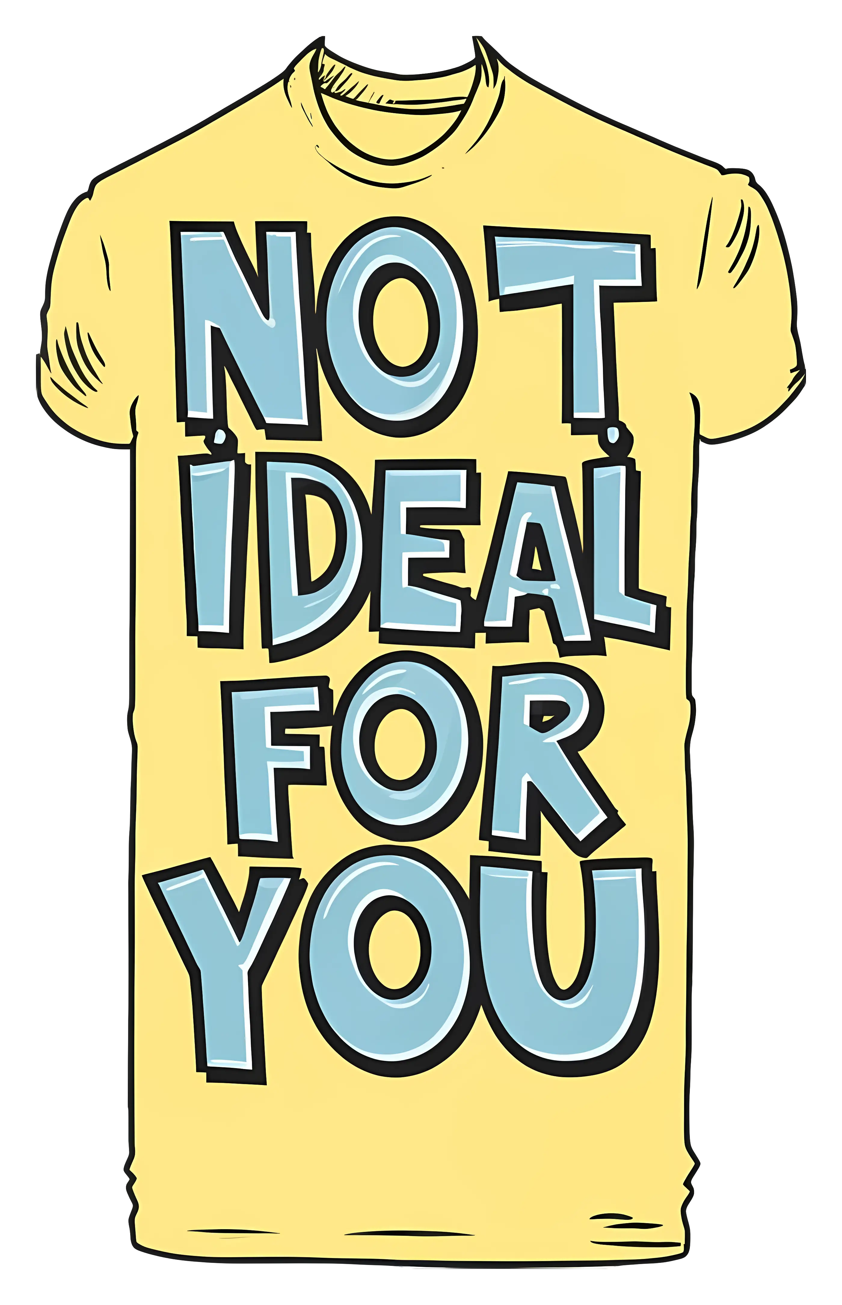 Yellow T-shirt with Text
