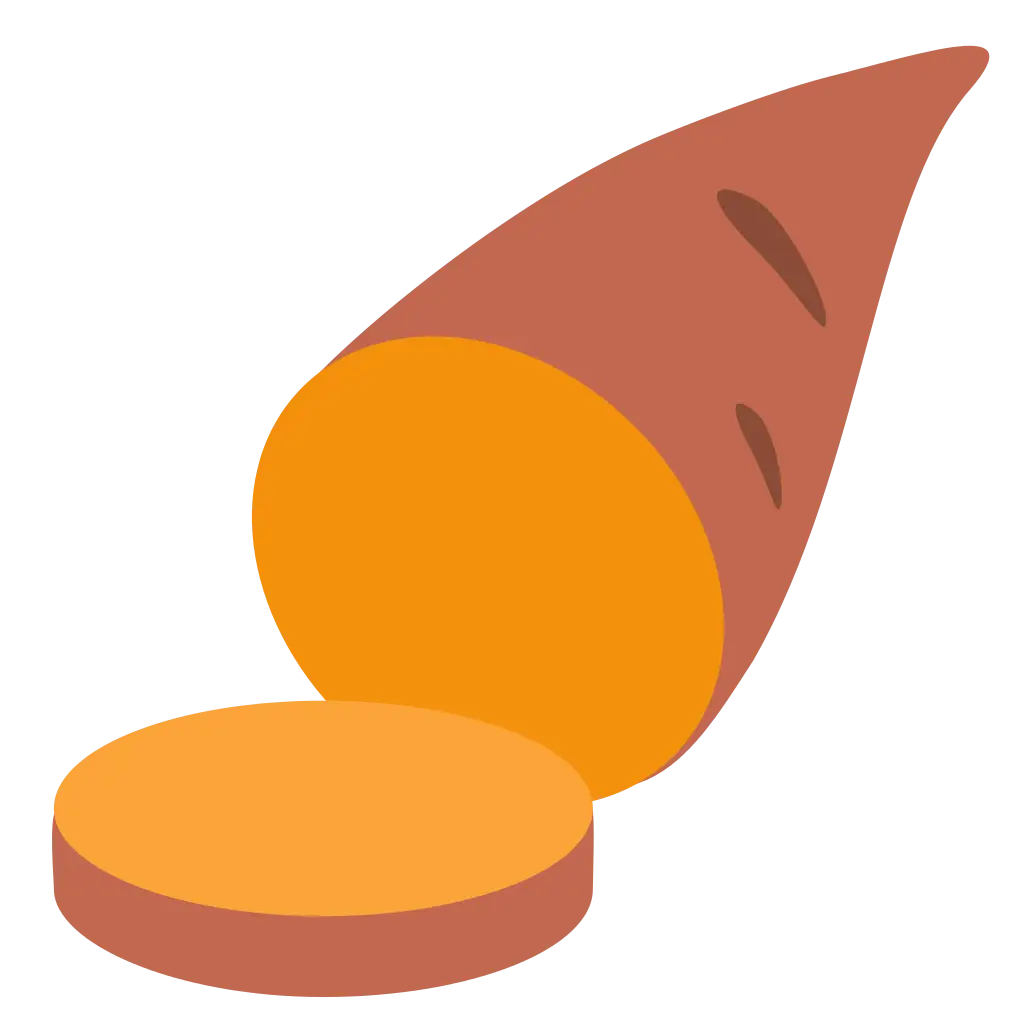 Sliced Sweet Potato Illustration
