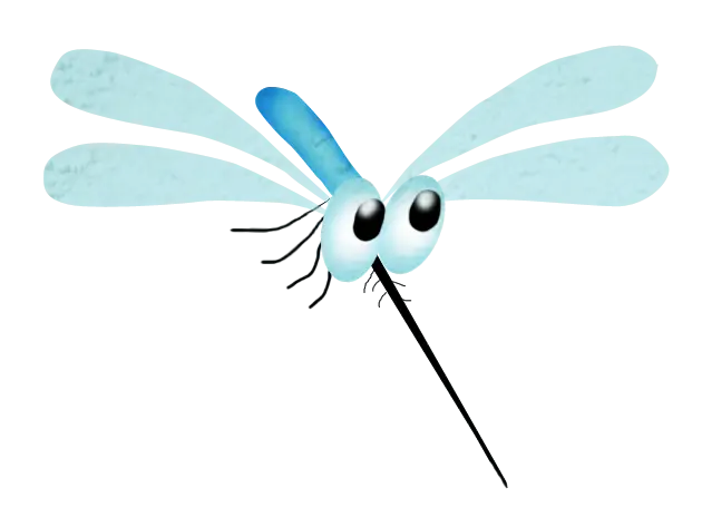 Cute Cartoon Mosquito Illustration