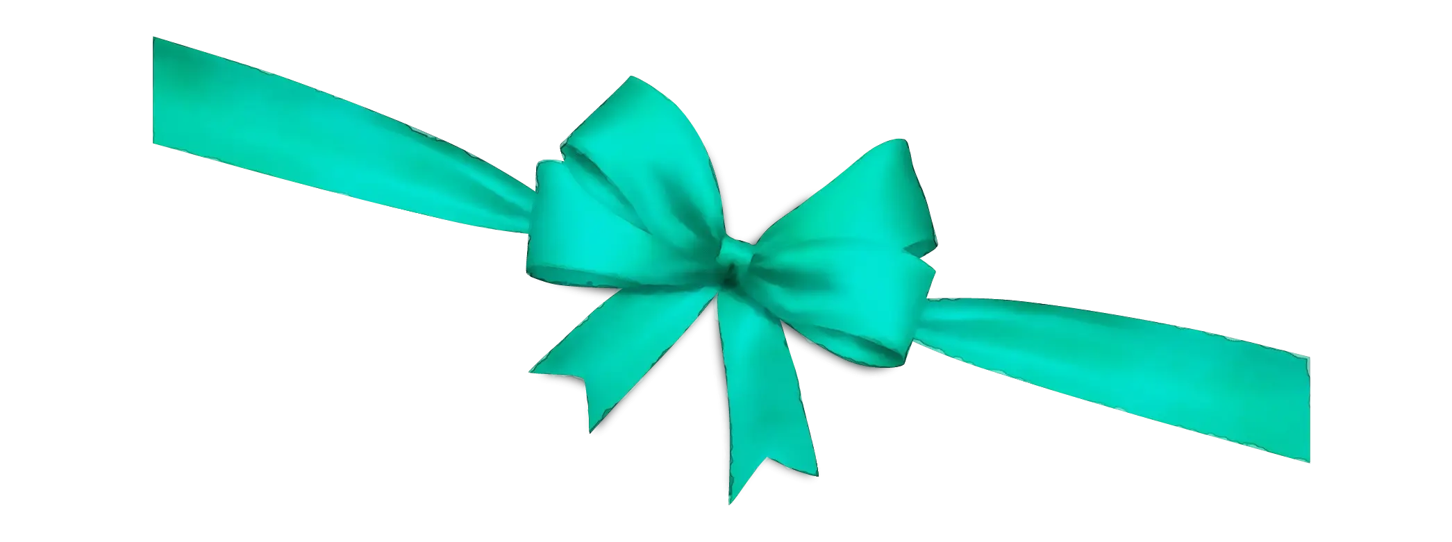 Elegant Green Ribbon Bow Decoration